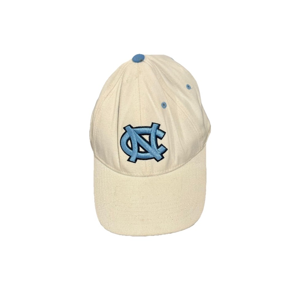 Top of the World UNC Tarheel NC White Adjustable Hat Blue Embroidered One Fit